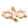Resin Flower Garland Pendants ALRI-L050-03G-3