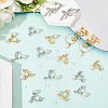 24Pcs 2 Colors 316 Surgical Stainless Steel Clip-on Earring Converters Findings STAS-SC0010-34A-3