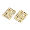 Brass Micro Pave Cubic Zirconia Pendants KK-S526-05G-B-2