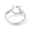 Adjustable Brass Finger Ring Components KK-L193-01P-3