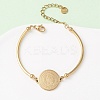 Religion 304 Stainless Steel Link Bracelets for Women BJEW-F524-02B-G-1