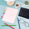 Plastic Index Tab Divider Sheets for Discbound Notebooks LS-AJEW-WH0270-719B-02-4