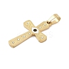 Ion Plating(IP) 304 Stainless Steel Enamel Rhinestone Pendants STAS-Q325-05C-G-2