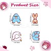 26Pcs 26 Style Cartoon Animal Alphabet Acrylic Lapel Pins JBR089A-2