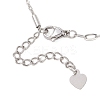 304 Stainless Steel Column Link Paperclip Chain Bracelet Making AJEW-JB01518-4