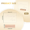 4Pcs 2 Styles Rectangle Beechwood Name Card Holder ODIS-OC0001-39-2