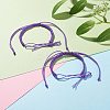 2Pcs Nylon Braided Bracelet Makings BJEW-JB07525-04-2