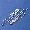 Brass Micro Pave Clear Cubic Zirconia Big Pendants CU-CBAEC99-01S-2