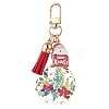 4Pcs 4 Styles Christmas Transparent Epoxy Resin Pendant Decoration KEYC-JKC00936-4