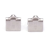 Tarnish Resistant 304 Stainless Steel Ribbon Crimp Ends STAS-P249-30P-1