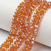 Electroplate Glass Beads Strands EGLA-A034-T4mm-K16-1