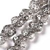 Transparent Electroplate Glass Beads Strands LS-GLAA-C025-01A-1
