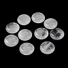 Natural Quartz Crystal Flat Round Palm Stones G-M416-10F-1