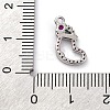 Christmas Series Brass Micro Pave Cubic Zirconia Pendants KK-Q010-01P-01A-3