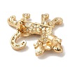 Cute Cat Shape Alloy Crystal Rhinestone Brooches for Backpack Clothes LS-JEWB-S028-05-2