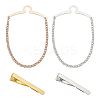 Brass Tie Clip AJEW-FG0003-09-1