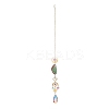 Brass & Crystal Suncatchers LS-HJEW-G018-04B-G-2