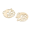 Long-Lasting Plated Brass Pendants KK-K336-48KCG-2