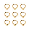 Eco-Friendly Brass Earring Hoops Findings KK-TA0007-40-9