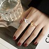 925 Sterling Silver Crescent Moon Open Cuff Ring for Women JR880A-7