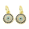 Real 18K Gold Plated Brass Micro Pave Cubic Zirconia Pendants KK-L209-039G-09-1