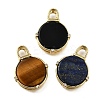 Brass Micro Pave Cubic Zirconia Pendants KK-S523-16G-1