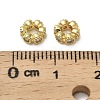 Brass Micro Pave Cubic Zirconia Beads KK-B142-18G-3