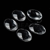 Transparent Oval Glass Cabochons X-GGLA-R022-35x25-6