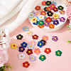 66 Pcs Flower Embroidery Cloth Iron On/Sew On Patches DIY-TA0013-05-6