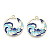 Chinese Style Alloy Enamel Pendants LS-X-ENAM-M043-03G-01-RS-3