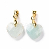 Natural Amazonite Pendants G-C023-07F-2