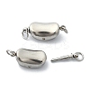 Tarnish Resistant 304 Stainless Steel Box Clasps STAS-Z066-05P-02-1