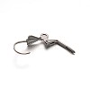 304 Stainless Steel Shell Leverback Earring Findings LS-X-STAS-E103-04A-2