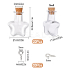 40Pcs 2 Style Glass Bottles AJEW-SC0001-31-2