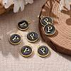 Golden Plated Alloy Charms X-ENAM-S118-02P-5