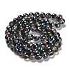 Electroplate Glass Bead Strands EGLA-R041-8mm-07-4