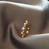 Rhombus Brass Micro Pave Clear Cubic Zirconia Cuff Rings for Women FS-WGEADFE-01-1