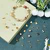 40Pcs 5 Style Brass Bead Caps & Beads KK-CA0001-61G-4