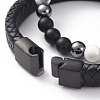 Unisex Stackable Bracelets Sets BJEW-JB04896-4