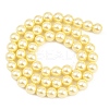 Eco-Friendly Dyed Glass Pearl Round Beads Strands HY-A008-8mm-RB012-4