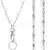 304 Stainless Steel Chains Neck Strap Lanyard HJEW-SW00134-1