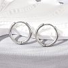 Tarnish Resistant 304 Stainless Steel Huggie Hoop Earrings LS-EJEW-G272-02-12mm-P-1