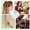 18Pcs 9 Colors Resin Bear Pendant Stitch Marker HJEW-NB00012-6