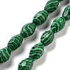 Synthetic Malachite Beads Strands G-P520-C17-01-1