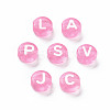 Transparent Acrylic Beads TACR-N002-04I-4