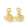 Rack Plating Brass Clear Cubic Zirconia Pendants KK-B078-07G18-1