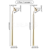 2Pcs 2 Style Aluminum Slanting Fine Line Paint Pen AJEW-AR0001-42-2