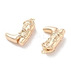Brass Micro Pave Clear Cubic Zirconia Pendants KK-M102-25G-2