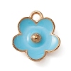 Light Gold Plated Alloy Enamel Pendants ENAM-YW0002-20C-7