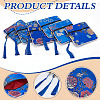 6Pcs Chinese Style Silk Cloth Embroidery Jewelry Packing Zipper Bags with Tassel ABAG-ME0001-05A-3